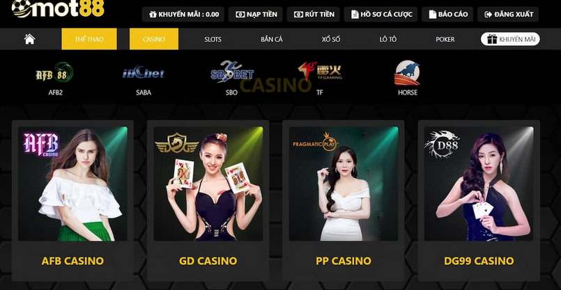 Casino trực tuyến ở mot88